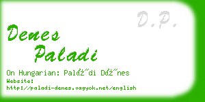 denes paladi business card